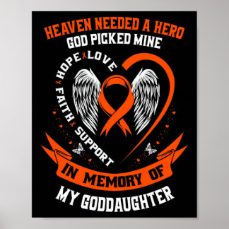Needed A Hero God Picked My Goddaughter Leukaemia  Poster