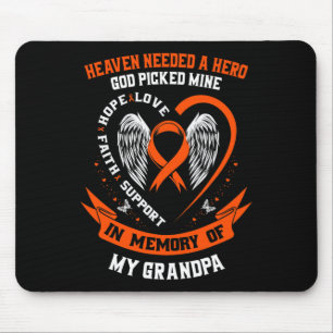 Needed A Hero God Picked My Grandpa Leukaemia Memo Mouse Mat