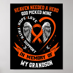 Needed A Hero God Picked My Grandson Leukaemia Gif Poster