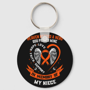 Needed A Hero God Picked My Niece Leukaemia Awaren Key Ring
