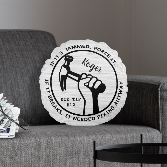 Needed Fixing Anyway Round Cushion (Creator Uploaded)