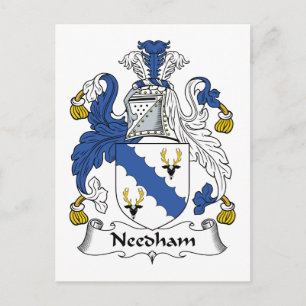 Needham Family Crest Postcard
