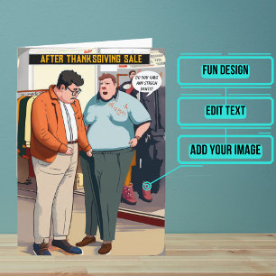 Needing Stretch Pants After Funny Thanksgiving Card