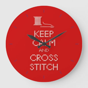 Needle and  Thread Clock Cross Stitch