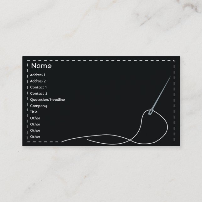 Needle - Business Business Card (Front)