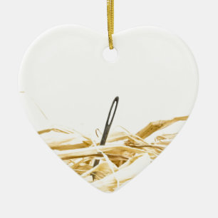 needle in a haystack ceramic tree decoration