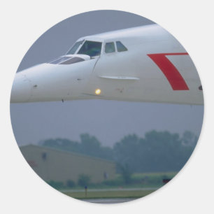 Needle nose of a British Airways Concorde Classic Round Sticker