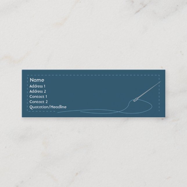 Needle - Skinny Mini Business Card (Front)