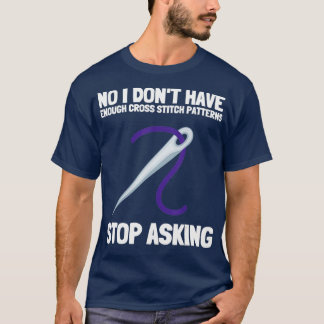 Needlepoint Cross Stitch Pattern And Knitting   1  T-Shirt