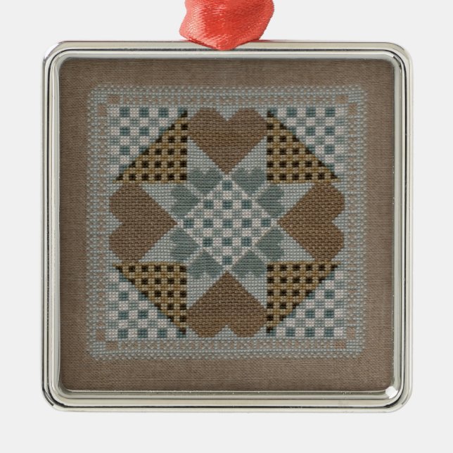 Needlepoint star ornament (Front)