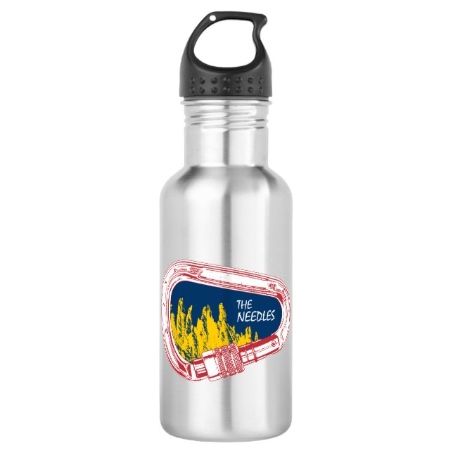 Needles Climbing Carabiner 532 Ml Water Bottle (Front)