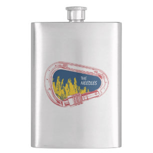 Needles Climbing Carabiner Hip Flask