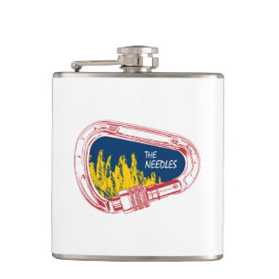 Needles Climbing Carabiner Hip Flask