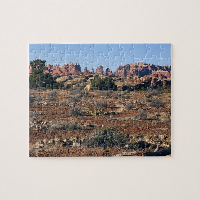 Needles from Pothole Point Trail at Canyonlands Jigsaw Puzzle (Horizontal)
