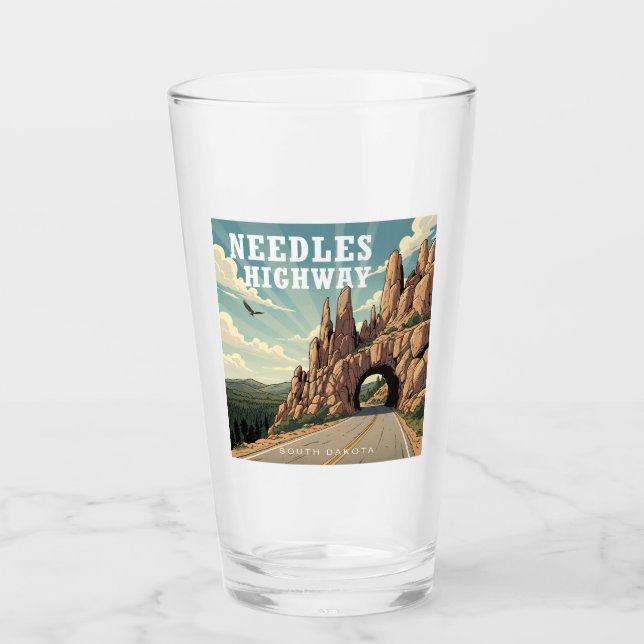 Needles Highway South Dakota Eagle Glass (Front)