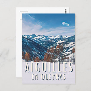 Needles in Queyras Station Postcard
