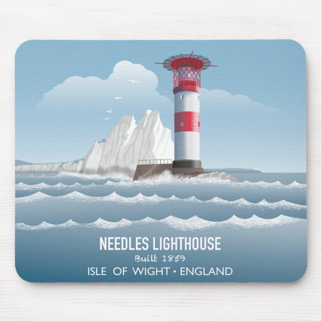 Needles Lighthouse Mouse Mat (Front)