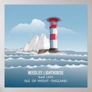 Needles Lighthouse Poster