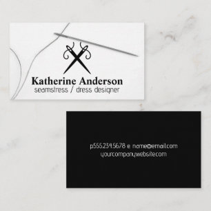 Needles & Thread   Tailor  Business Card