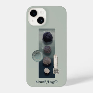 needlework_1_heart stitch iPhone case