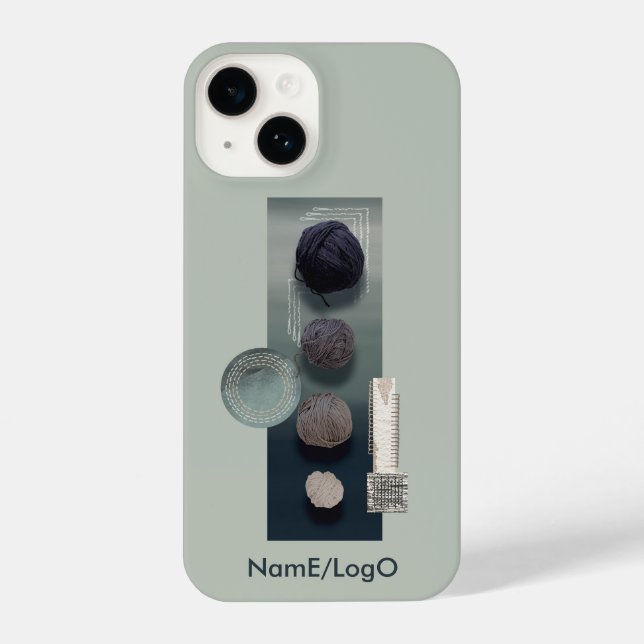 needlework_1_heart stitch iPhone case (Back)