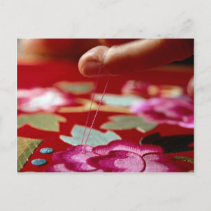 Needlework Postcard