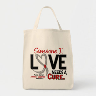NEEDS A CURE 2 JUVENILE DIABETES T-Shirts & Gifts Tote Bag