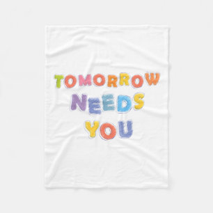 Needs You Mental Health Awareness Month Support Fleece Blanket