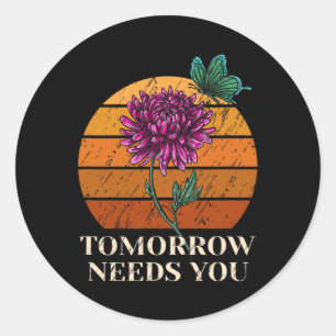 Needs You Mental Health Suicide Awareness Classic Round Sticker