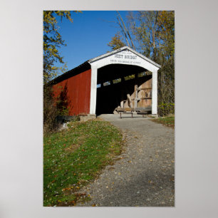 Neet Covered Bridge Parke County IN Poster