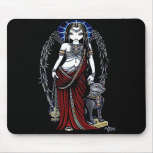 Nefertari Egyptian Angel Bastet Mousepad