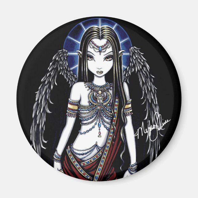 Nefertari Egyptian Angel Magnet (Front)