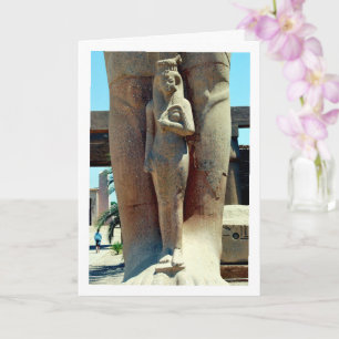 Nefertari In The Karnak temple, Luxor, Egypt Card