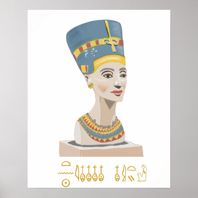 Nefertiti and Cartouche 1 Poster (Front)