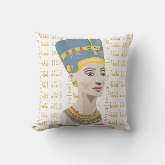 Nefertiti and Cartouche Cushion (Front)