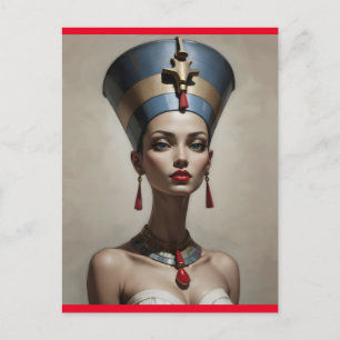 Nefertiti art postcard