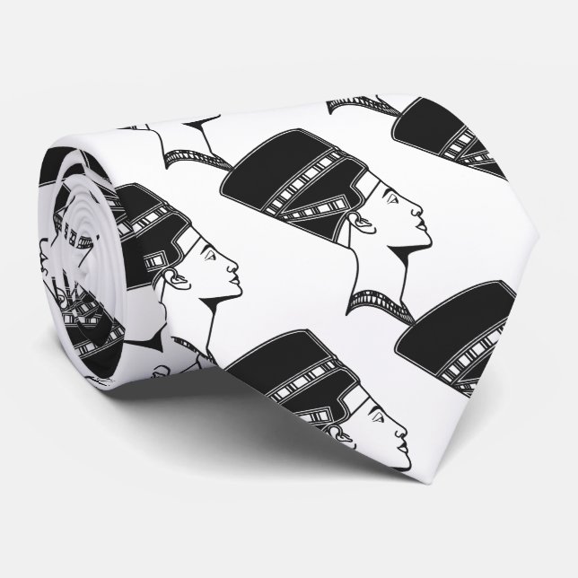 Nefertiti Egyptian Queen Egypt History Tie (Rolled)
