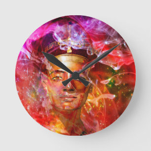 Nefertiti Egyptian queen Round Clock