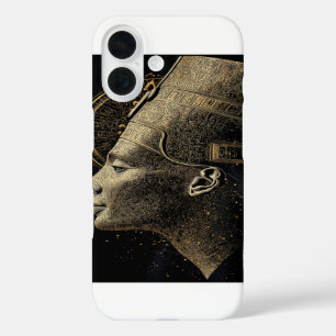 Nefertiti Modern Silhouette Line Art iPhone 16 Case
