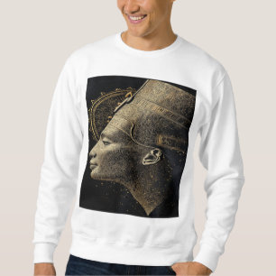 Nefertiti Modern Silhouette Line Art Sweatshirt