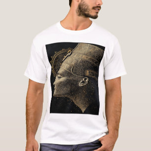 Nefertiti Modern Silhouette Line Art T-Shirt