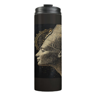 Nefertiti Modern Silhouette Line Art Thermal Tumbler
