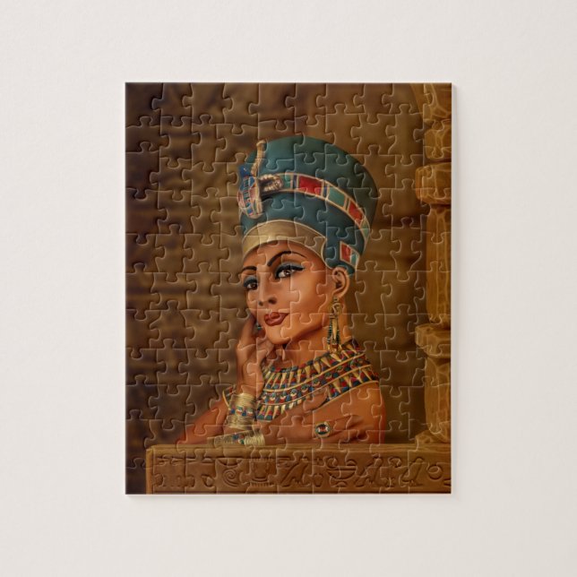 Nefertiti - Neferneferuaten the Egyptian Queen Jigsaw Puzzle (Vertical)