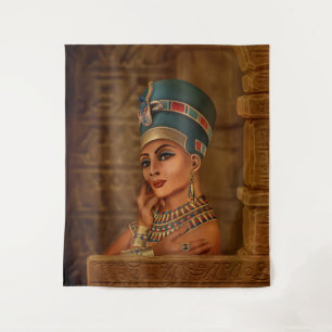 Nefertiti - Neferneferuaten the Egyptian Queen Tapestry