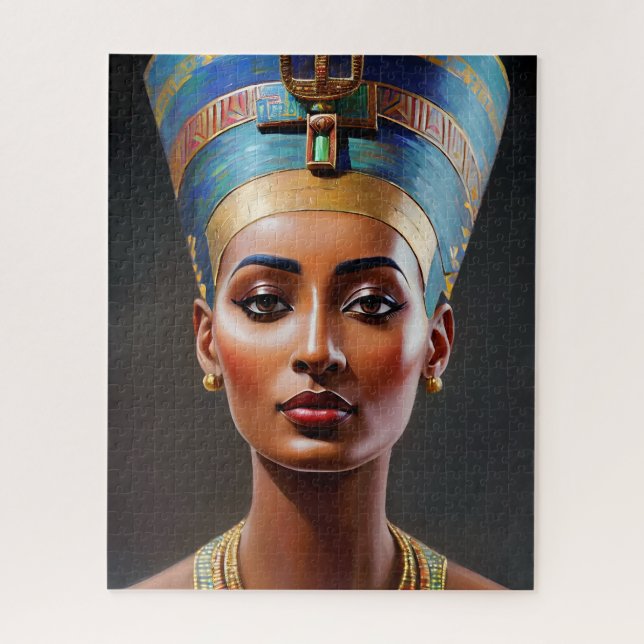 Nefertiti Portrait Original Art Jigsaw Puzzle (Vertical)