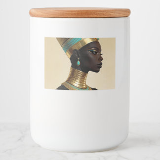 Nefertiti Returns — Ancient Egyptian African Queen Food Label