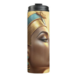 Nefertiti The Queen of Timeless Elegance Egyptian Thermal Tumbler