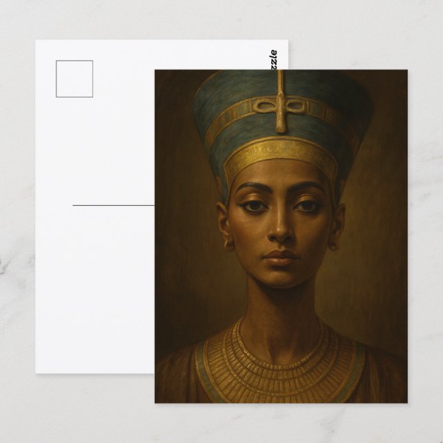 Nefertiti Vintage Style Art Postcard (Front/Back)