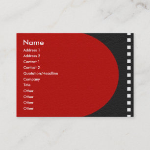 Negative Film Strip Profile Card