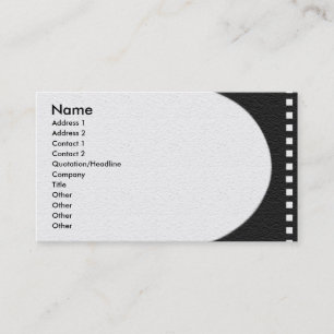 Negative Film Strip Profile Card